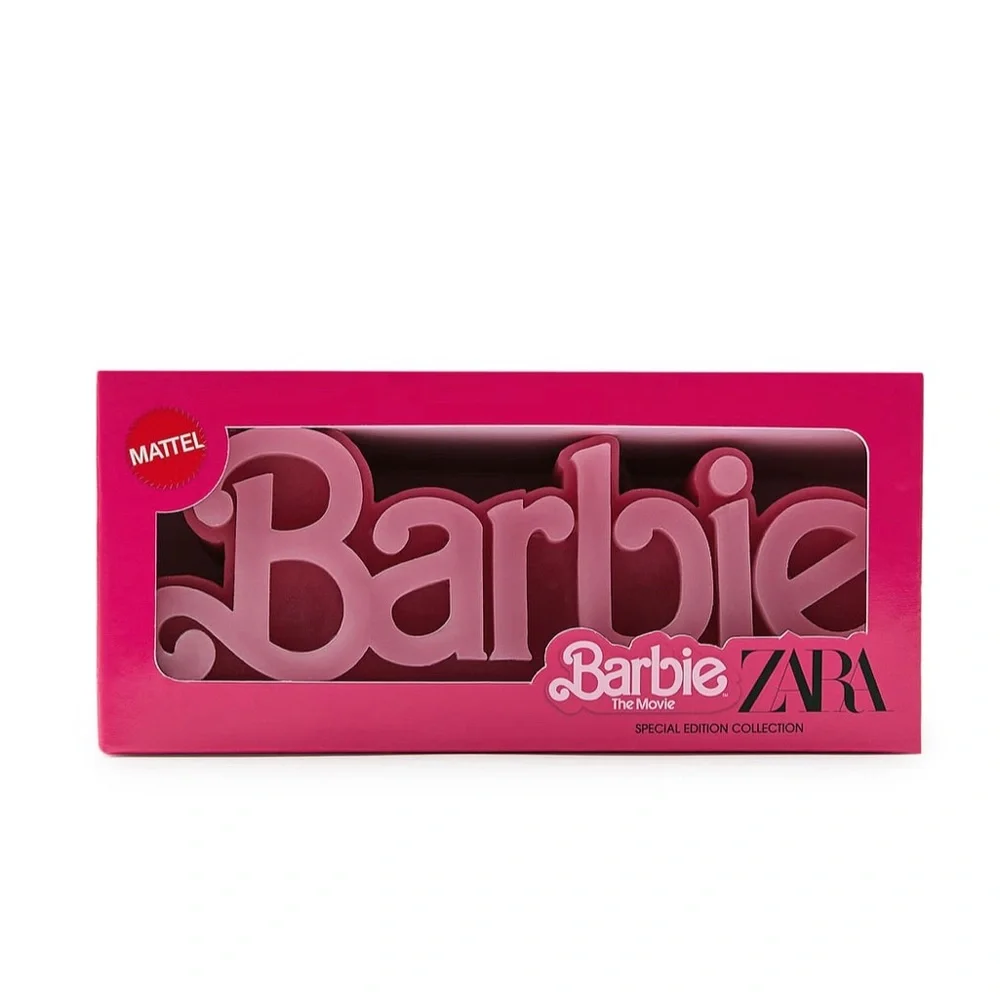 Zara Barbie The Movie Logo Candle